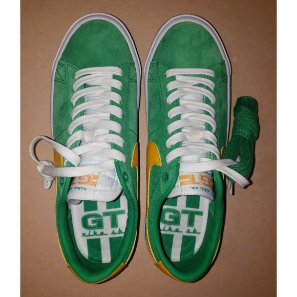 NIKE SB BLAZER LOW PRO GT MEN\'S SIZE 7.5 GREEN/YELLOW NEW Without BOX main image 14